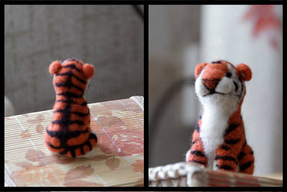 Felting - tiger