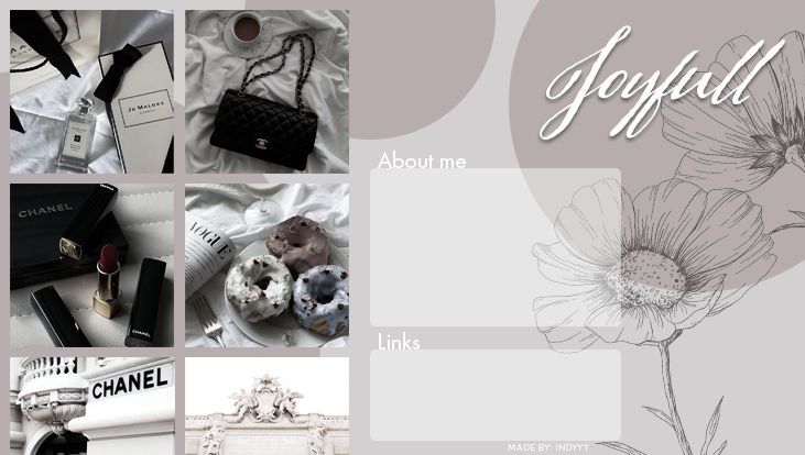 Profile Layout example 15 by IndyU on DeviantArt