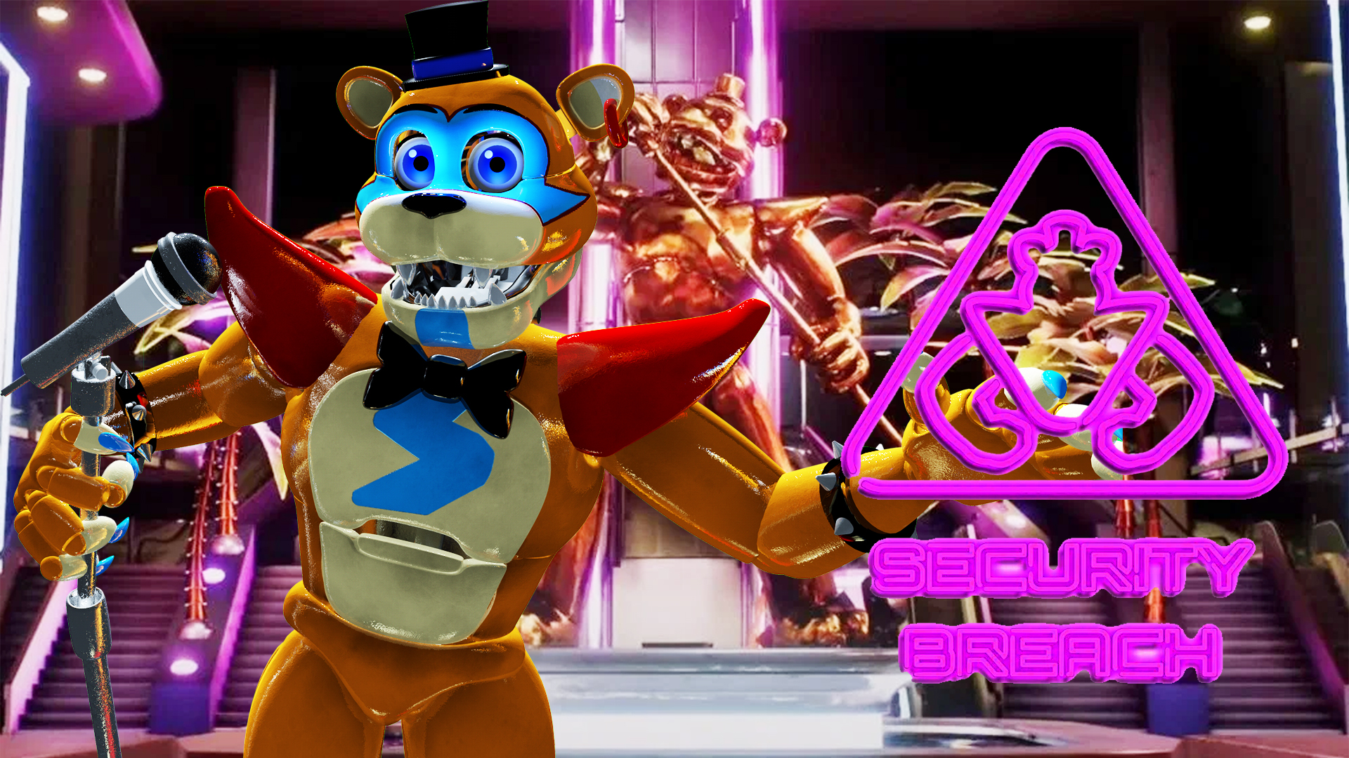 (C4D|FNAF SB) FNAF SECURITY BREACH WALLPAPER! by Elquielxd13123 on