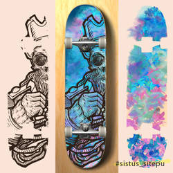 Skate Deck - Pirate skull ( Artwork For Trade )