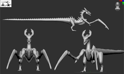 Mantis Dragon ZBrush Body Sculpt