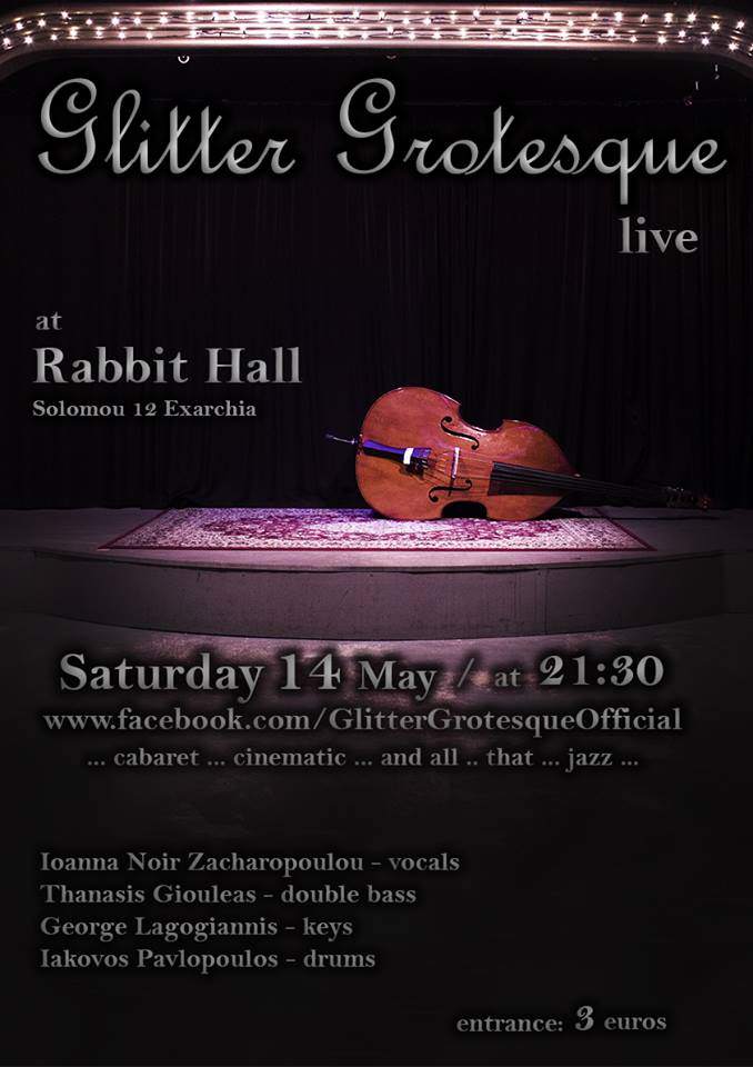 poster Glitter Grotesque live @ Rabbit Hall Athens