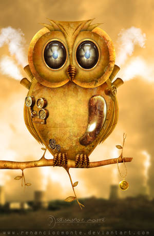 OWL STEAMPUNK by renanciocmonte