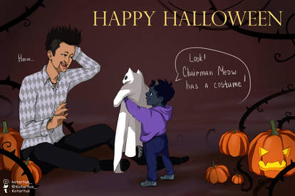 Halloween Magnus and Blueberry