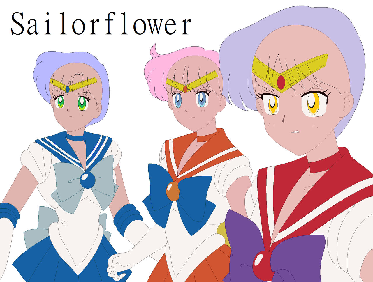 Sailor Moon Base - 3 senshi by SailorFlower on DeviantArt