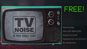 15 FREE TV Static Noise Clips - 4K UltraHD Footage