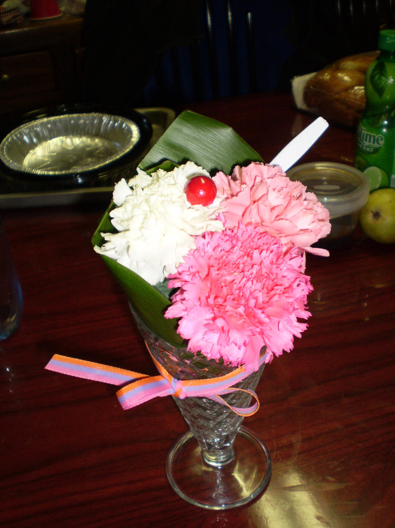 Flower sundae