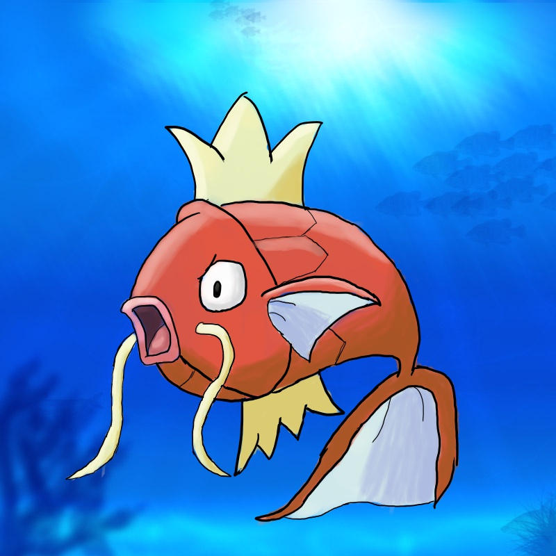 Magikarp Drawing by Mjc-Silver on DeviantArt