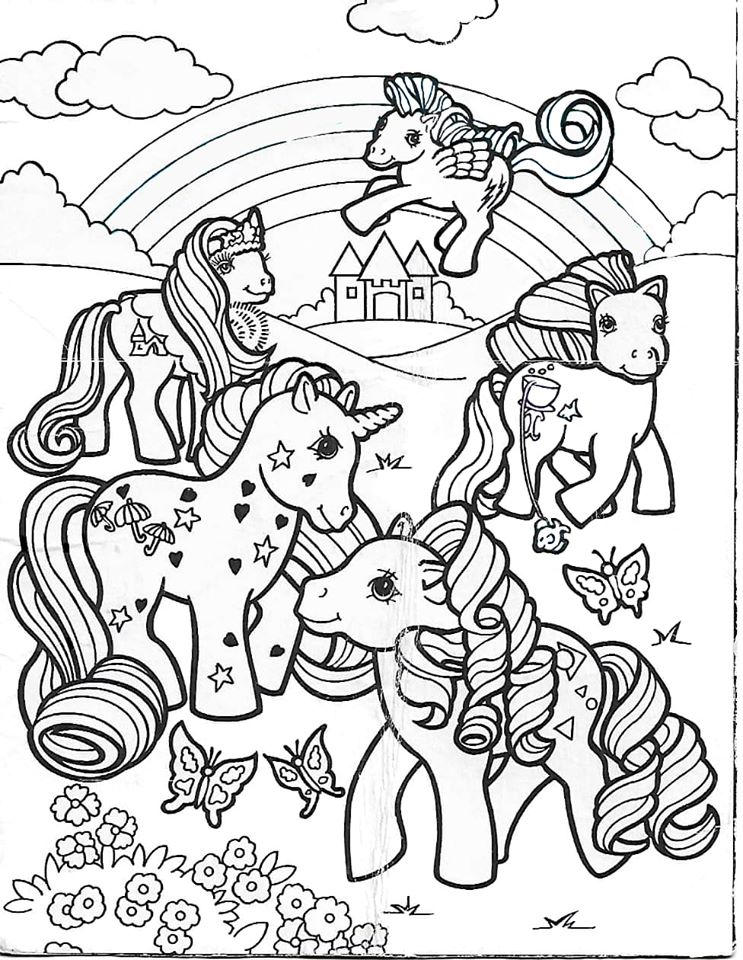 My Little Pony G1 Coloring Page 3 by BundleOfYoy on DeviantArt