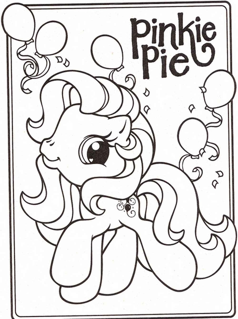 pinkie pie coloring pages party