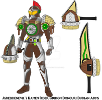 COMMISSION: Kamen Rider Gridon Donguri Durian Arms