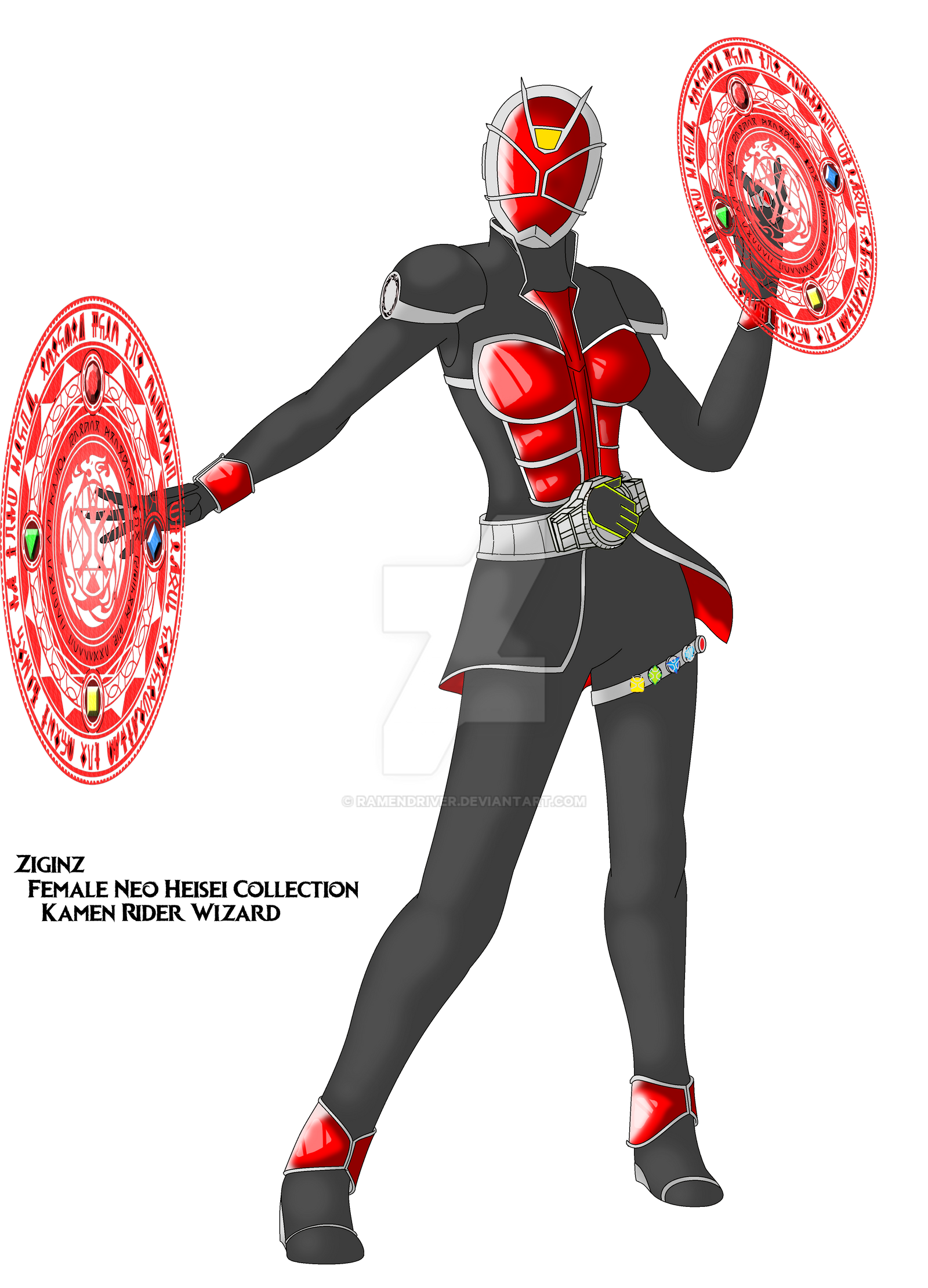 COMMISSION: Female Rider Wizard by RamenDriver on DeviantArt