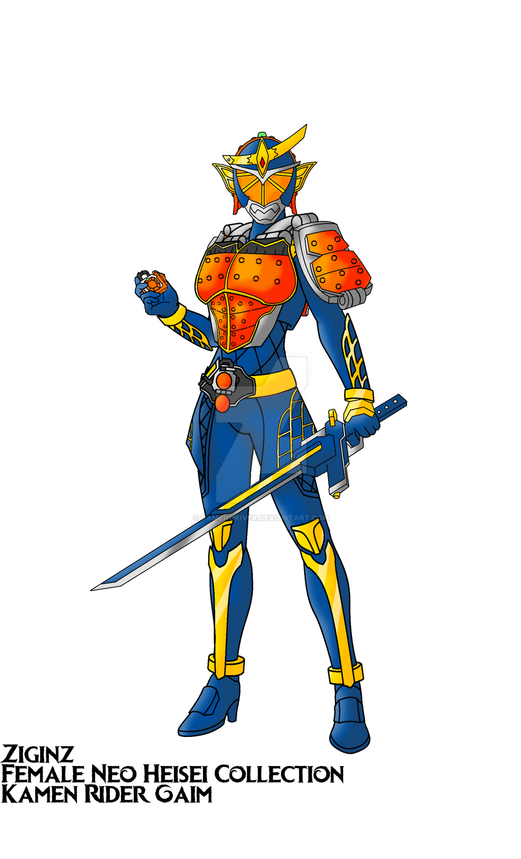 COMMISSION: Female Rider Gaim by RamenDriver on DeviantArt