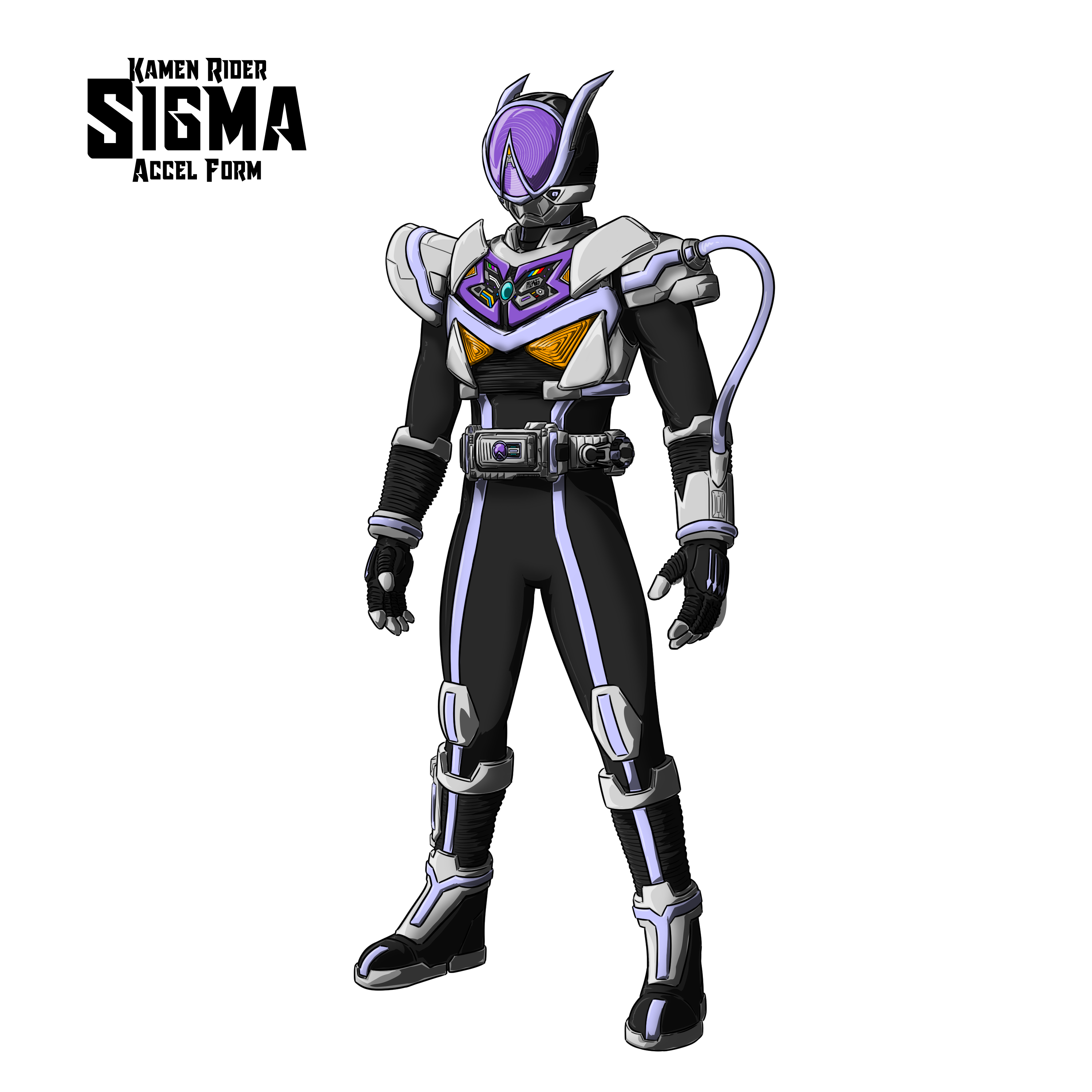 COMM : Kamen Rider Sigma - Accel Form by RamenDriver on DeviantArt