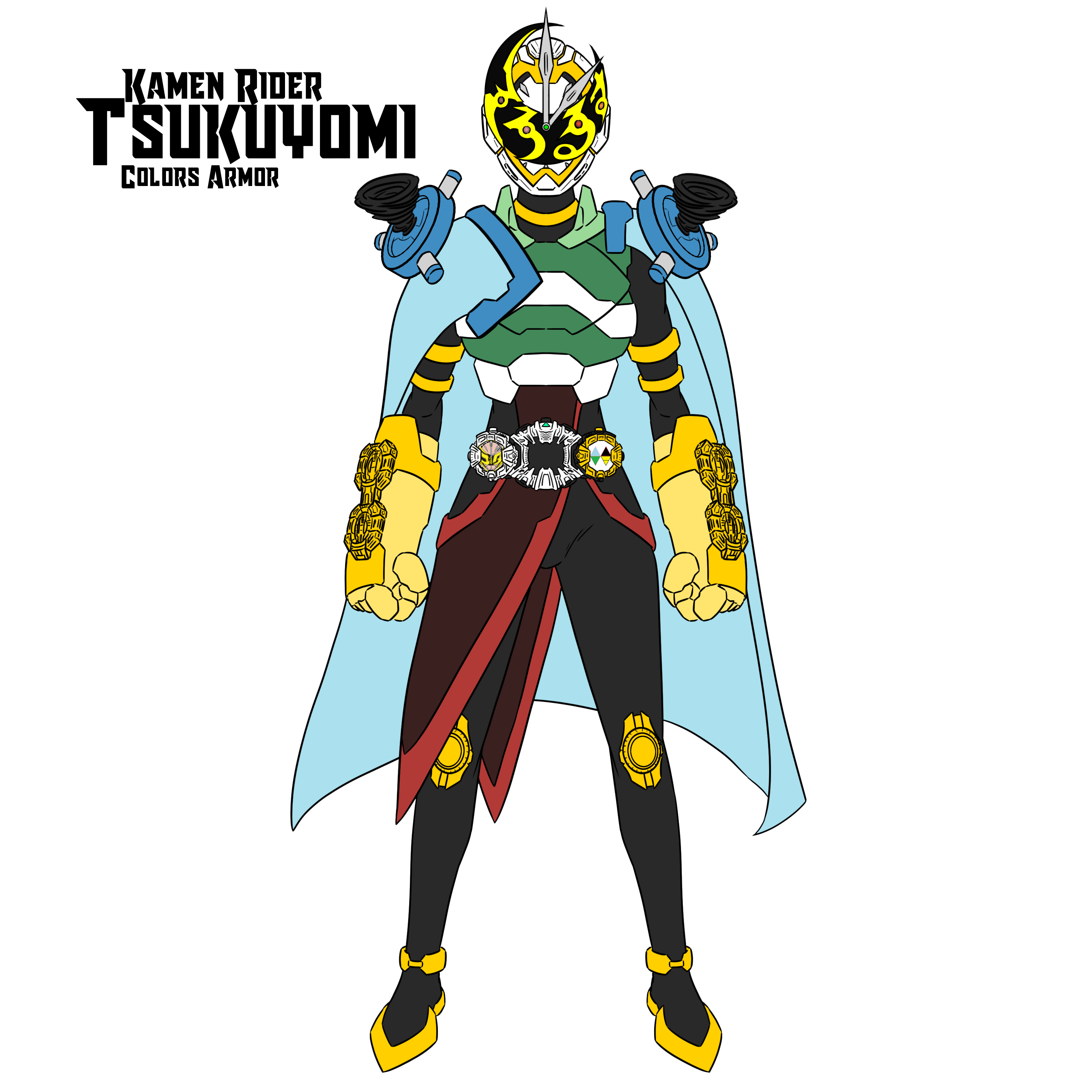 COMM : Kamen Rider Tsukuyomi - Colors Armor by RamenDriver on DeviantArt