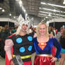 Thor and Supergirl Cosplay