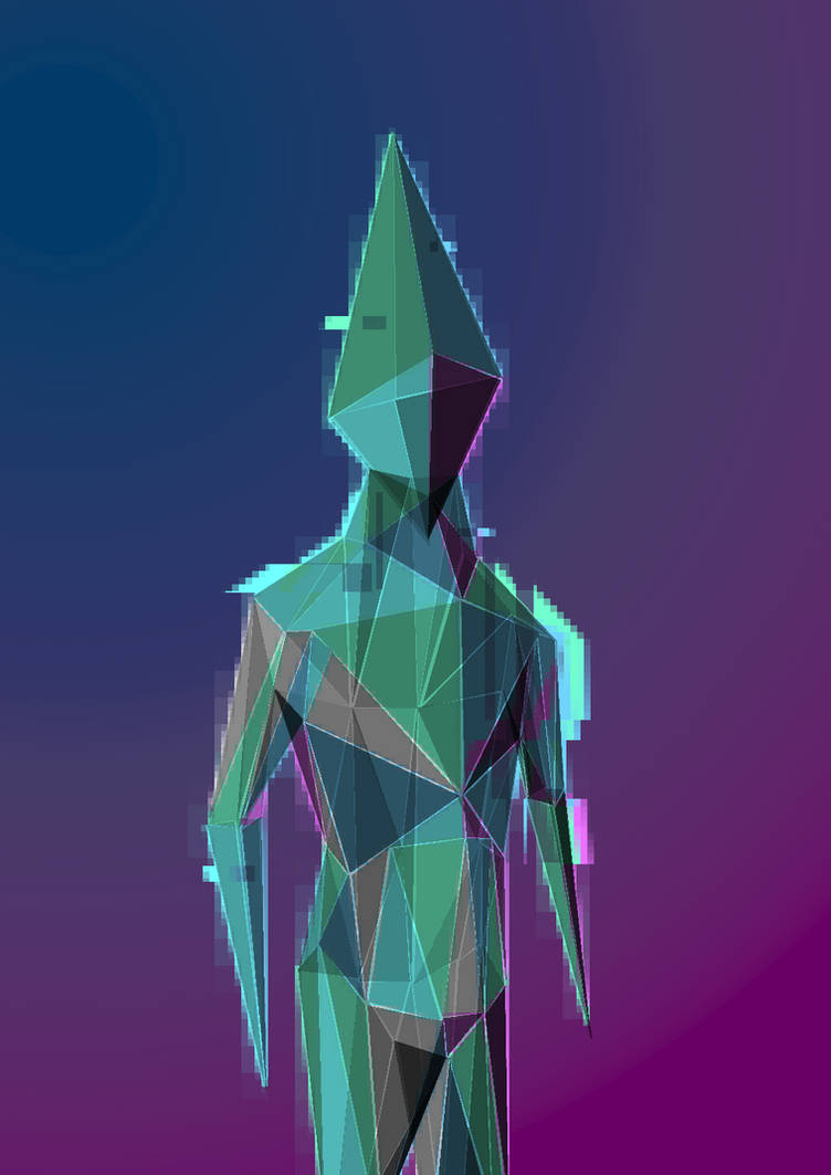 Alien Polygon Polygon Alien by ApeJazzPistol on DeviantArt