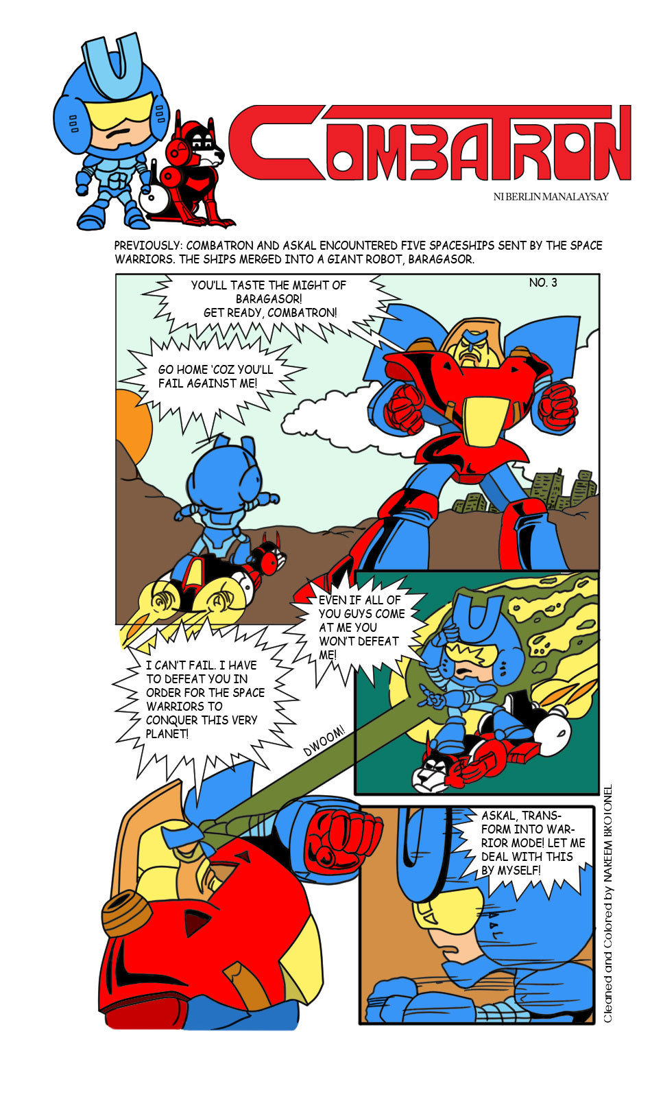 Combatron Front View Combatron: (Chap 3 page 1) by Whatsome on DeviantArt