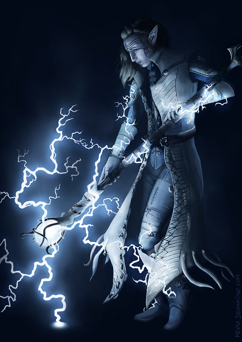 Lightning Mage by mevaa on DeviantArt