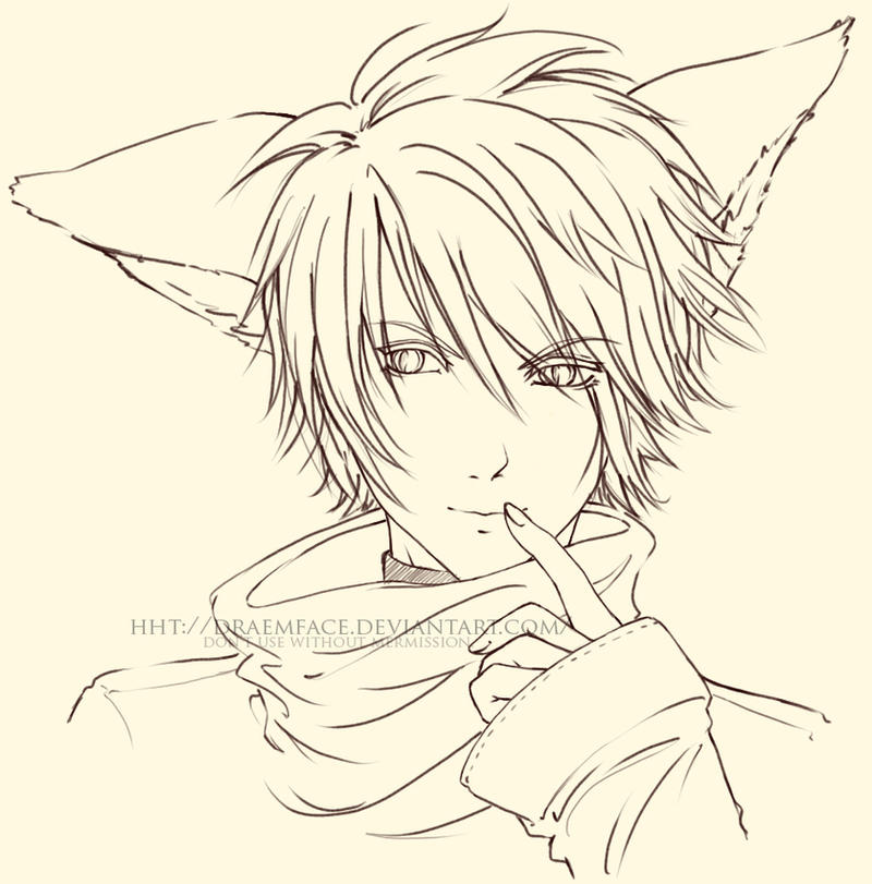 Fox Boy Layout .Fox Boy. -Lineart- by draemface on DeviantArt