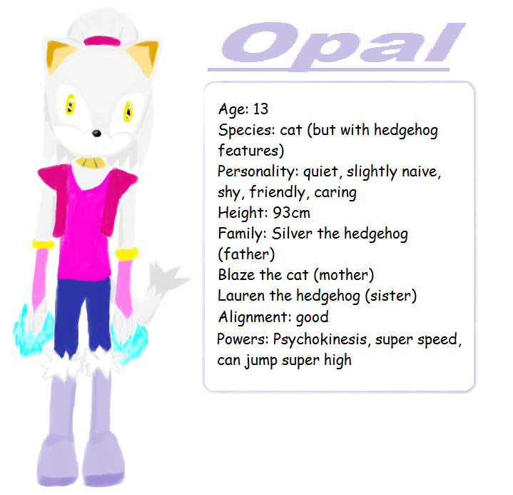 Opal the cat profile