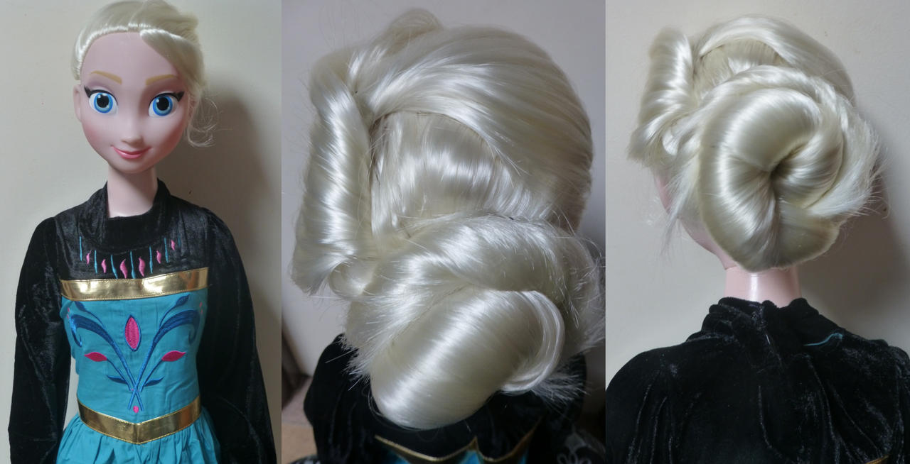 Ooak Elsa Coronation Hairstyle Collage By Shannon Cassul
