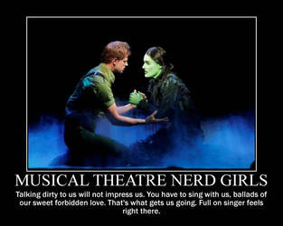 Musical Theatre Nerd Girls Motivational Meme