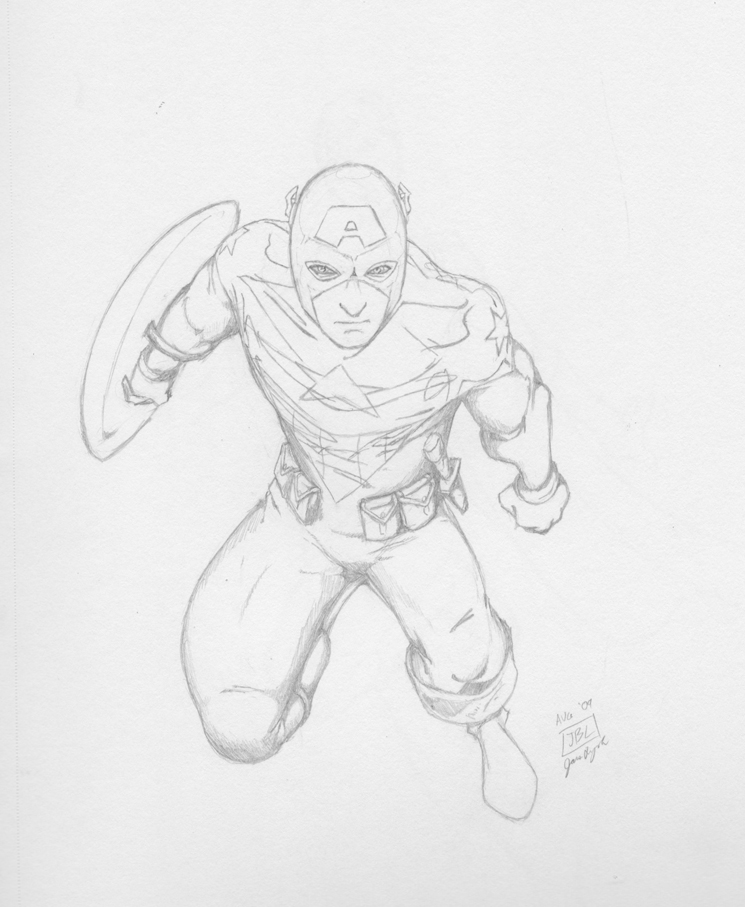 Captain America con sketch