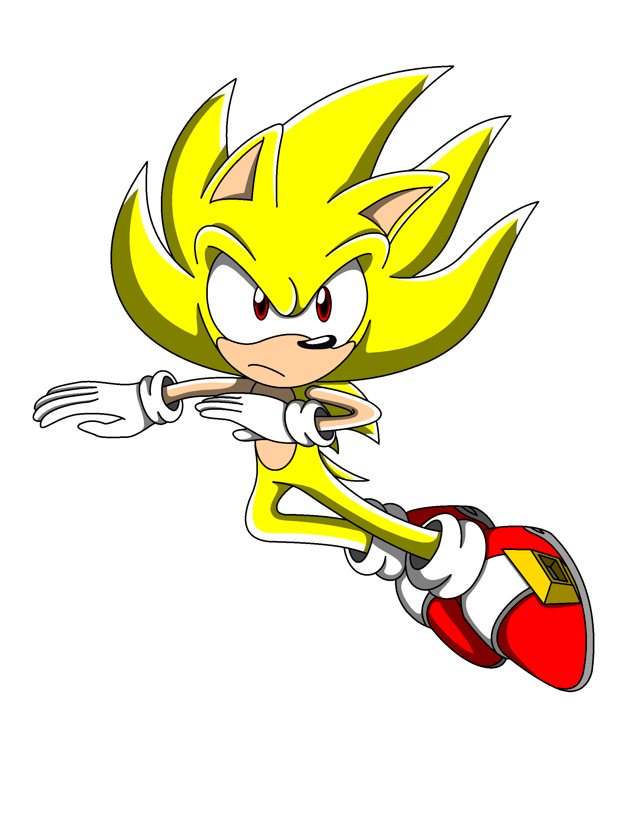 Fleetway Super Sonic Maldito Aumentar Poder 8 by Masorthehedgehog on  DeviantArt