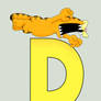 Garfield alphabet - D