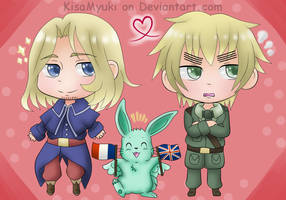 Chibi France and England