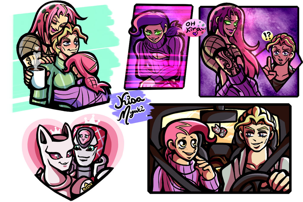 Kiraboss art dump with some Doppio and stands~