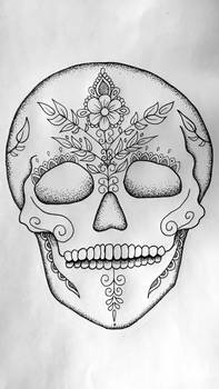 Floral Skull