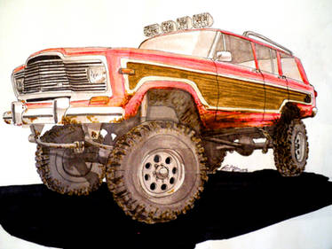 AMC Jeep Wagoneer drawing