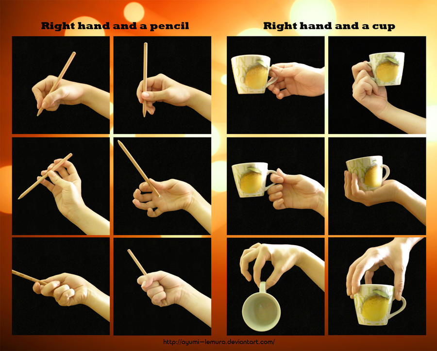 Right Hand, a Pencil and a Cup by ayumi-lemura on DeviantArt