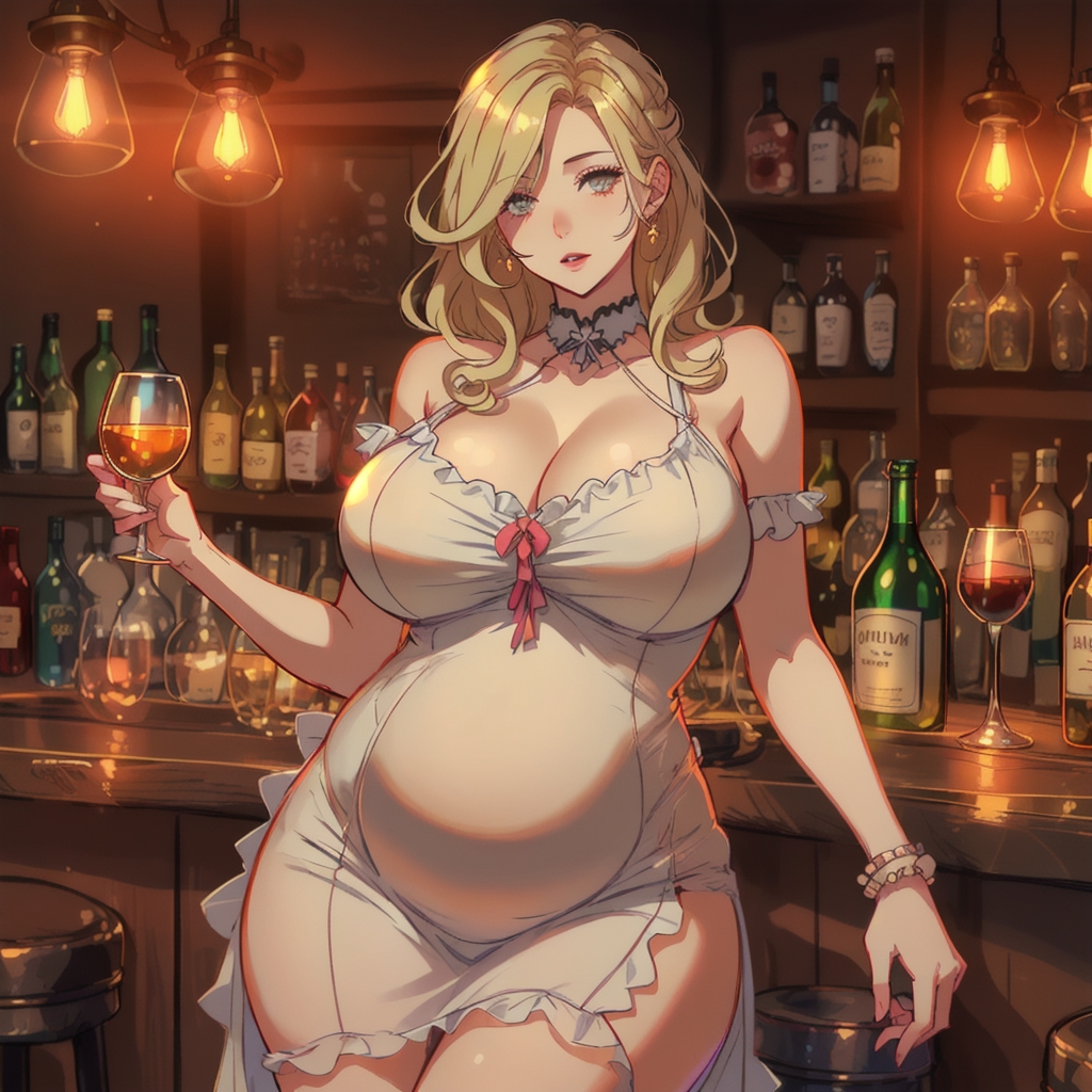 Female beer belly