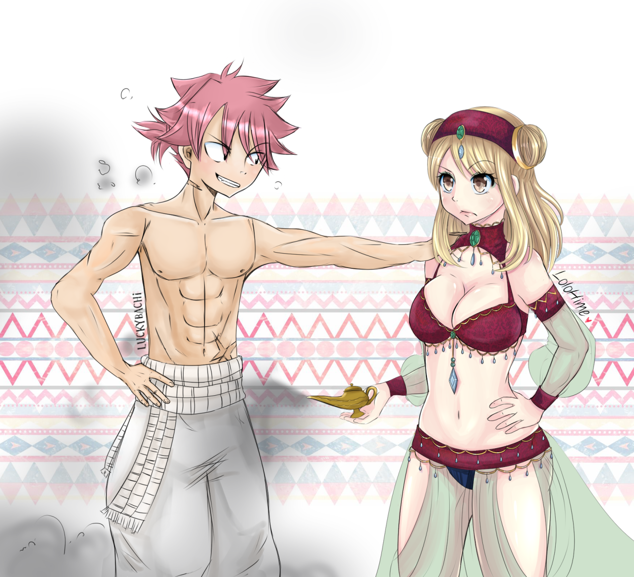 Collab Genie Natsu and Lucy