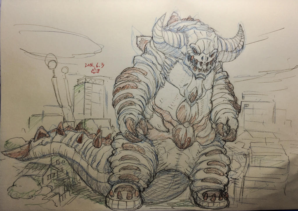 Water buffalo kaiju