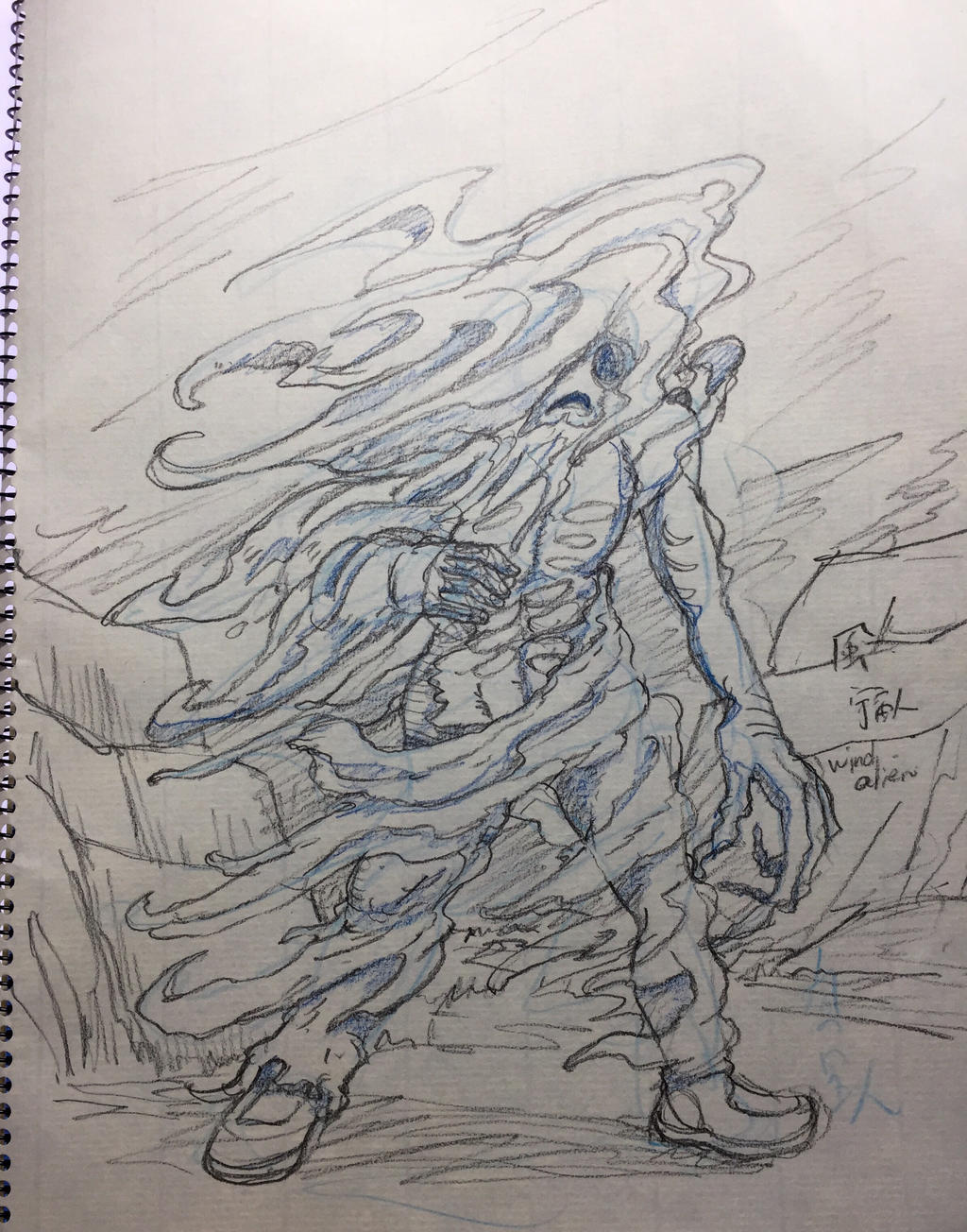 Wintry wind alien
