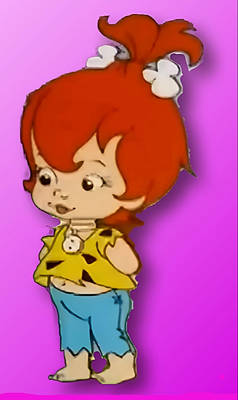 Pebbles Flintstone Design (Cave Kids/Upscale HD)
