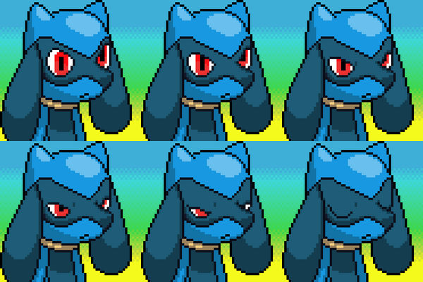 Riolu EoS remake - Animation strip - portrait by D-6alaxy on DeviantArt