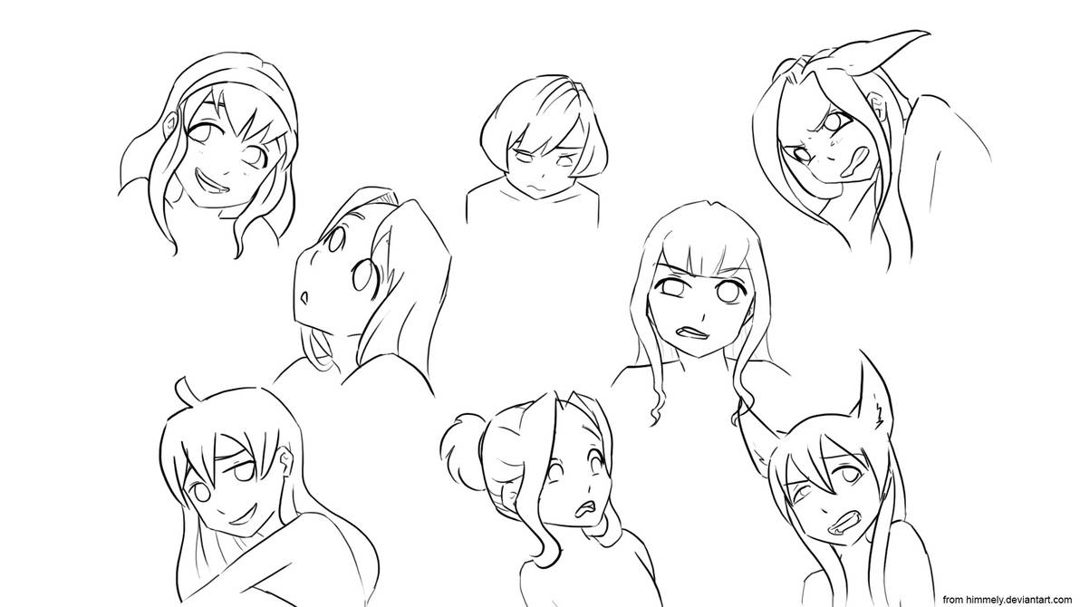 Face Expressions set1 by Himmely on DeviantArt