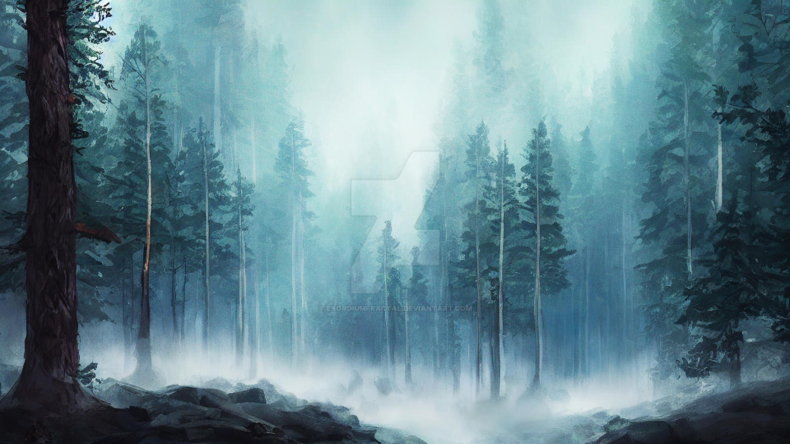 Cold forest by ExordiumFractal on DeviantArt