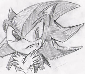 shadow the hedgehog sketch