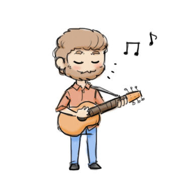 Chibi Rhett playing a guitar (GIF) by StellaPollet on DeviantArt Chibi Rhett playing a guitar (GIF) by StellaPollet on DeviantArt
