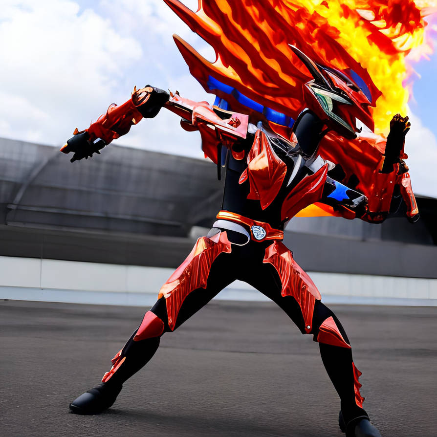 Kamen rider Fire Dragon by samsat1108 on DeviantArt