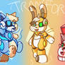 Trio Robot TF [Robot Cat, Wolf, and Rabbit TF]