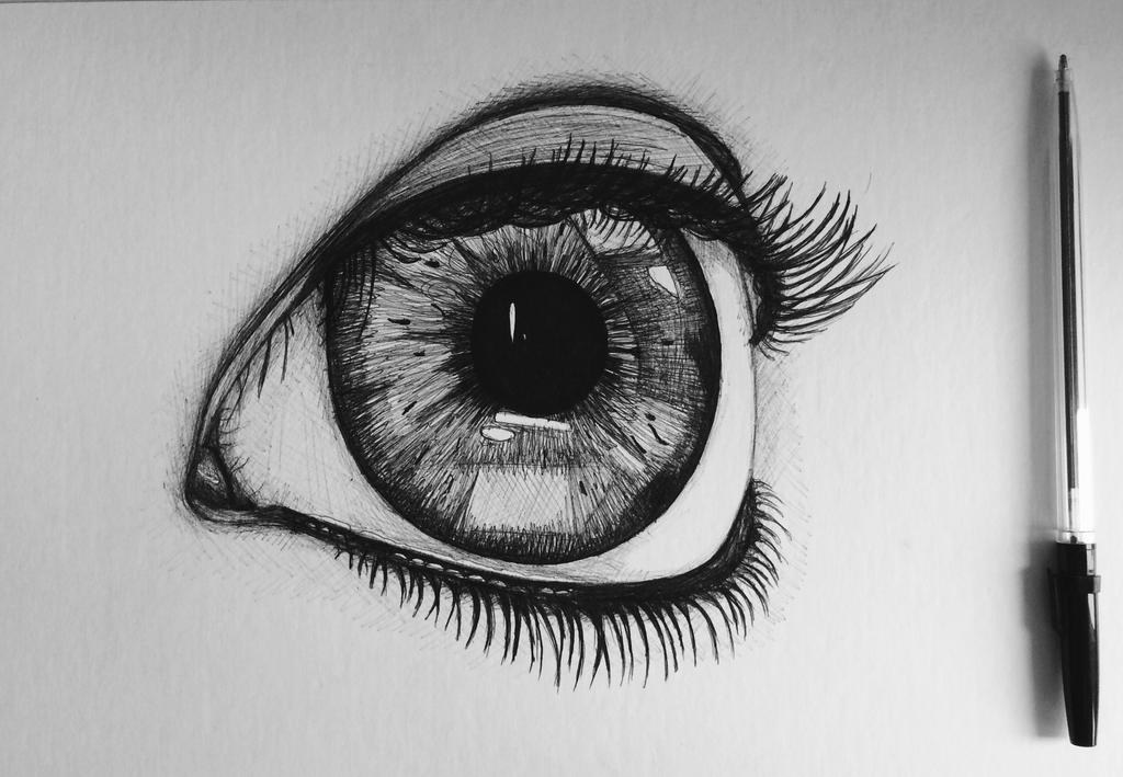 B+W eye