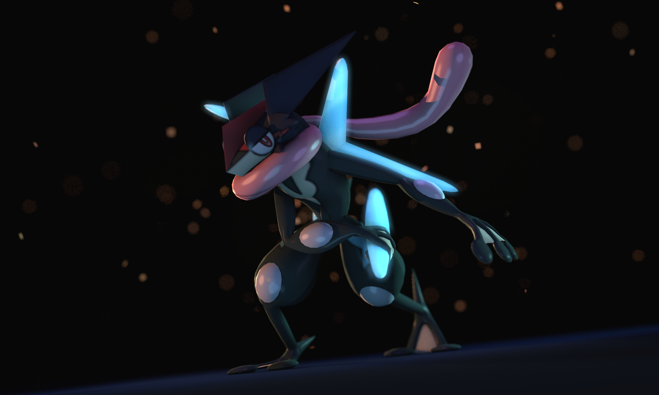 Resultado de imagem para greninja ash shiny wallpaper