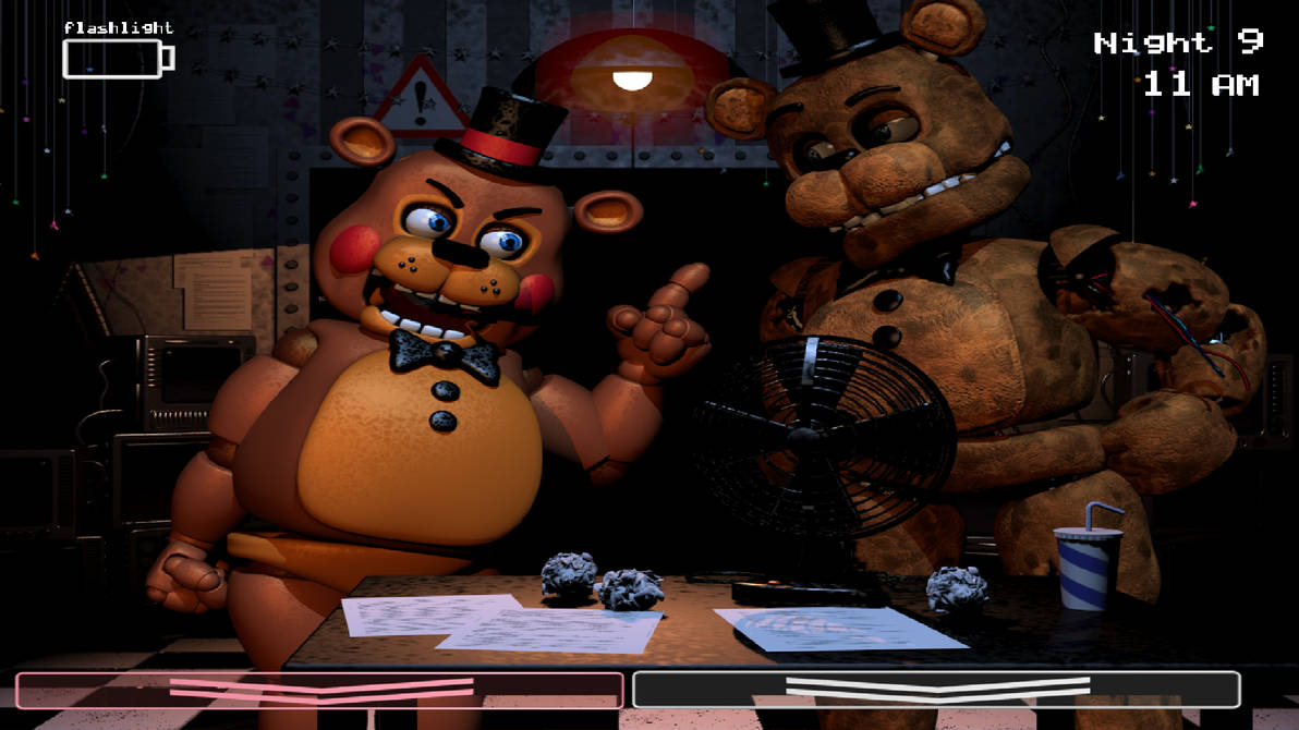 Freddy Raspberry Fighting Toy Freddy and Withered Freddy fighting by Aqualish007 on DeviantArt